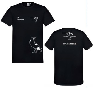 Warm Up Mens ROUND NECK Tee S/S:Black