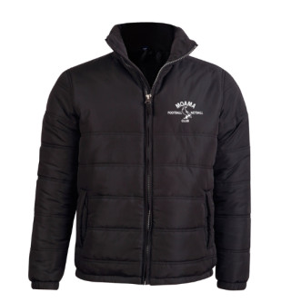 Unisex Everest Quilted Jacket:BLACK